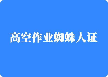 阴阴视频色婷婷高空作业蜘蛛人证